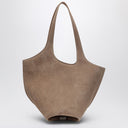 The Attico Tobacco Coloured Suede La Scoop Medium Bag