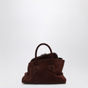 The Attico Brown Suede La Passeggiata Mini Bag