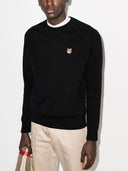 Maison Kitsune` Fox Patch Cotton Sweatshirt