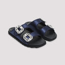 Roger Vivier Slidy Strass Bord Gros Mules