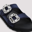 Roger Vivier Slidy Strass Bord Gros Mules