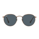Ray Ban Rb3447 Round Metal Brown