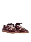 Alohas Tb.490 Club Patent Deep Burgundy Leather Sneakers Altezza Tacco 2 Cm