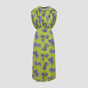 Lanvin Printed Draped Top Dress