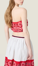Miu Miu Top E T Shirt Popeline Fiammato