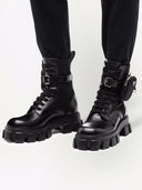 Prada Monolith Boots With Pouch