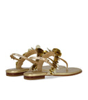 Michael Kors Loretta Gold Zehenstegsandale