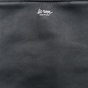 La Rose La Rose Leather Shopping Bag Black
