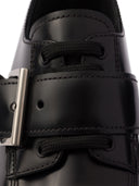 Prada Brushed Leather Lace Up Shoes