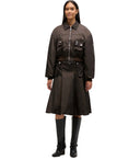 Ganni Braune Bomberjacke