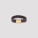 Bottega Veneta Intrecciato Leather Bracelet