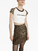 Dolce & Gabbana Gonna Corta In Lana Jacquard