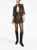 Dolce & Gabbana Gonna Corta In Lana Jacquard