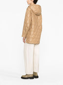 Ganni Shiny Quilt Hooded Jacket