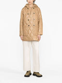 Ganni Shiny Quilt Hooded Jacket
