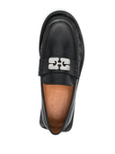 Loafer del logotipo de Ganni Rhinestone