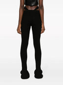 Andreadamo Ribbed Knit Flare Pants