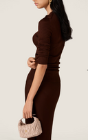 Miu Miu Scollo V Silk Ribs F.21