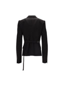 Ann Demeulemeester Pelagie Slim Fit Deconstructed Jacke Baumwolle Gabar