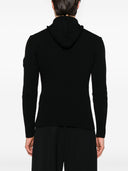 Kapuzenpullover aus geripptem Strick von Prada
