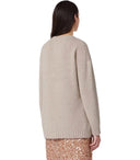 Max Mara Weekend Peso Beige Crewneck Sweater