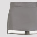 Rick Owens Fog Cutoff Mini Skirt