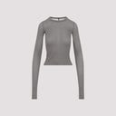 Rick Owens Cropped Rib Ls T Shirt