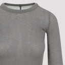 Rick Owens Cropped Rib Ls T Shirt
