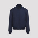 Bomber in feltro con etichetta viola Ralph Lauren