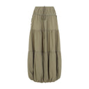 Co Soft Gathered Bubble Midi Skirt