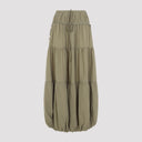 Co Soft Gathered Bubble Midi Skirt