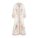 Zimmermann Indra Plunge Midi Dress