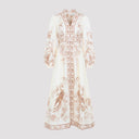 Zimmermann Indra Plunge Midi Dress