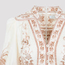 Abito midi Zimmermann Indra con scollo profondo