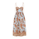 Abito midi con corsetto Zimmermann Aster