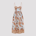 Abito midi con corsetto Zimmermann Aster