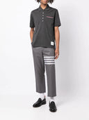 Thom Browne Thom Browne RWB Piqué-Poloshirt mit Taschenbesatz
