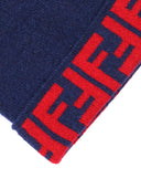 Fendi Jr Junior Beanie Ff Reversibile