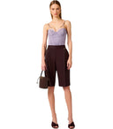Elisabetta Franchi Brown Bermuda Shorts
