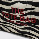 Marc Jacobs Grand sac fourre-tout en toile avec imprimé zèbre