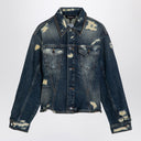 Marc Jacobs Washed Denim Jacket With Worn Details