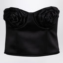 Marc Jacobs Black Satin Rose Corset