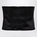 Marc Jacobs Black Satin Rose Corset