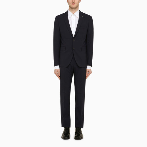 Tagliatore Navy Blue Single Breasted Suit In Wool Blend