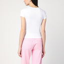 Biała koszulka Marc Jacobs z logo i mikro kryształami