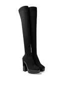 Jimmy Choo Giome Damens Stiefel aus schwarzem Stoff