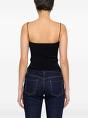 Gestricktes Crop-Top mit Dsquared2-Logoplakette