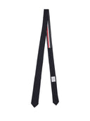 Thom Browne Classic Tie In Pinstripe High Twist Wool Suitng