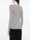 Parosh V Neck Ribbed Cardigan