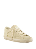 Golden Goose Super Star Suede Upper Star And Heel With Glitter Piping